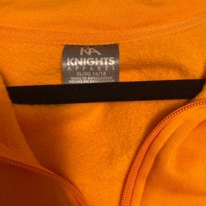 Mustard hoodie that’s from Tennessee size extra large brand knights apparel